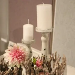 Antikholz Kerzenständer