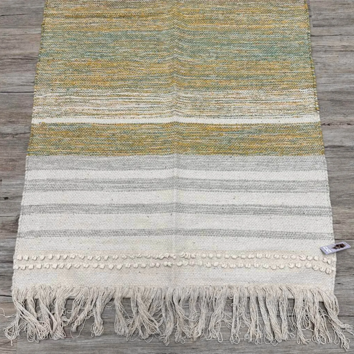 Fleckerlteppich verte