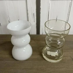 Glas Vase bauchig Ilona