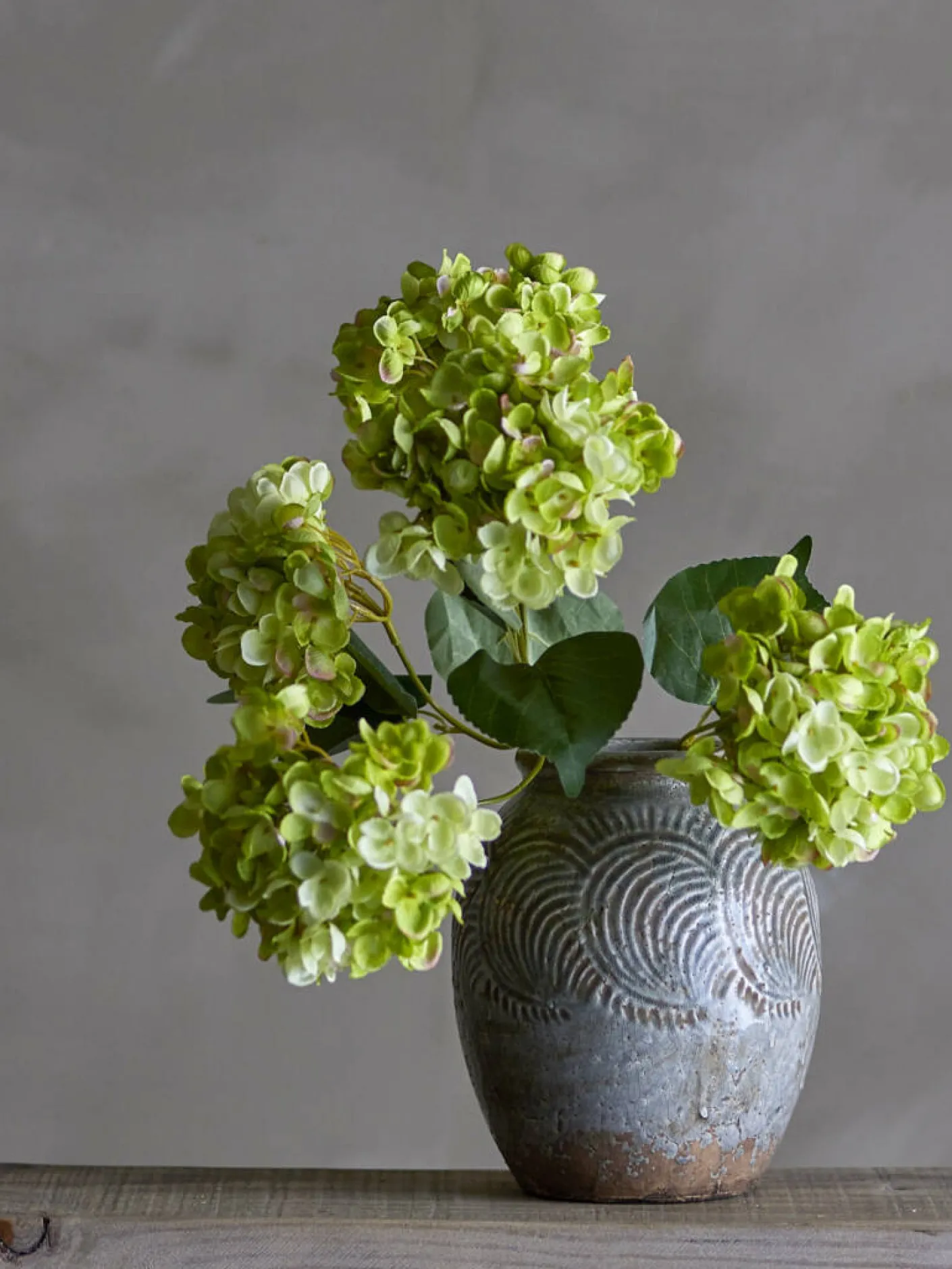 Hortensien Stiel 4 Blüten