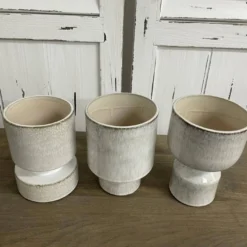 Keramik Kübel “Leo” creme