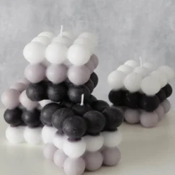 Kerze Bubble 3farbig