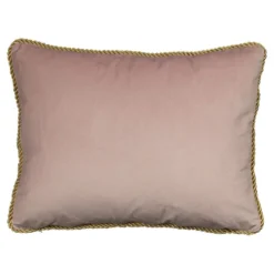 Kissen Samt gold puderrosa inkl. Inlett