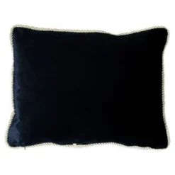 Kissen Samt Gold Schwarz