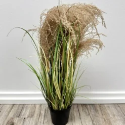 künstliches Gras Schilf im Topf
