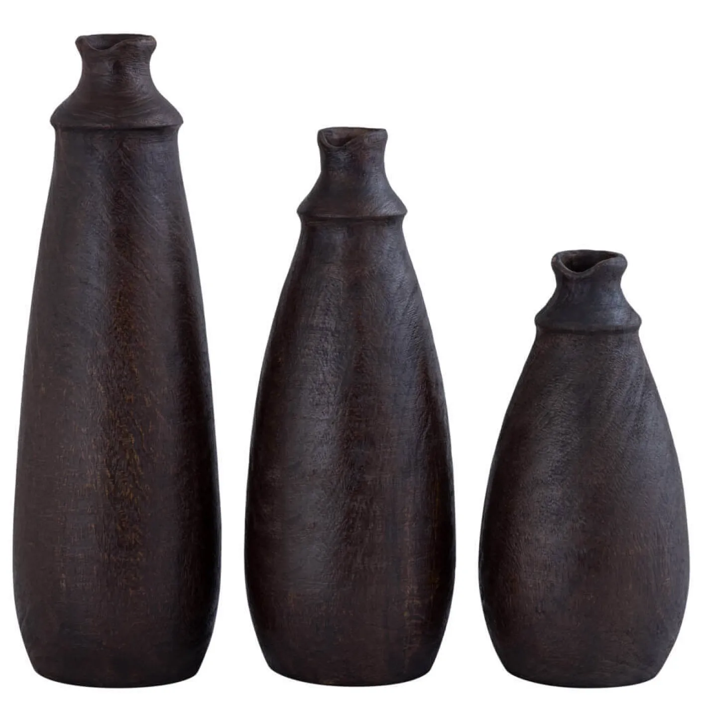 Lorecia Mangoholz Vase braun