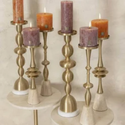 Melinda Kerzenständer gold