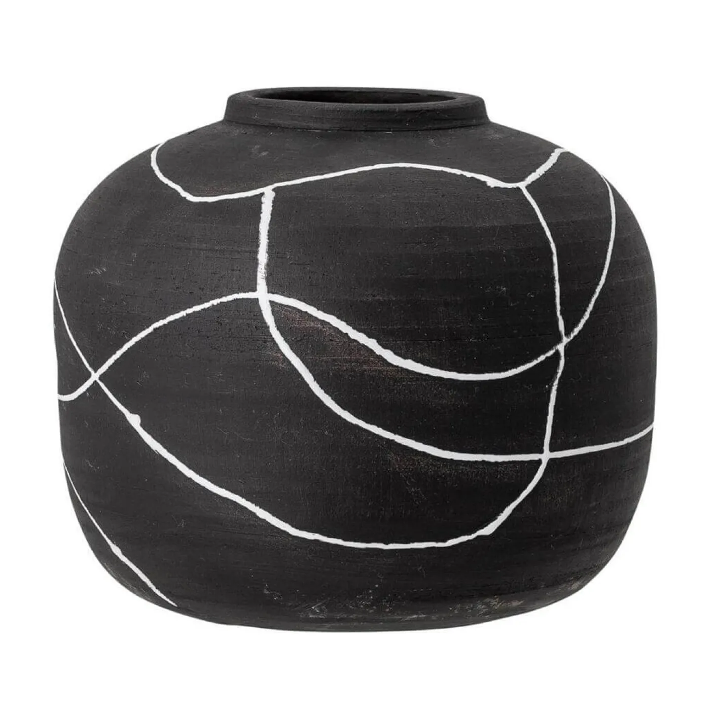 Niza Deko Vase schwarz