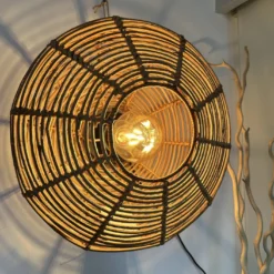 Rattan Wandleuchte