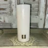 Rustic Cream Pillar Kerze