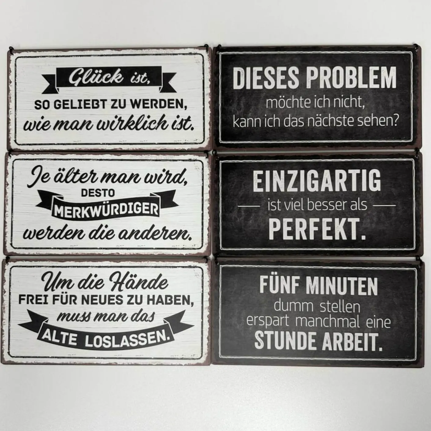 Schild zum Hängen