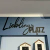 Schriftzug Lieblingsplatz