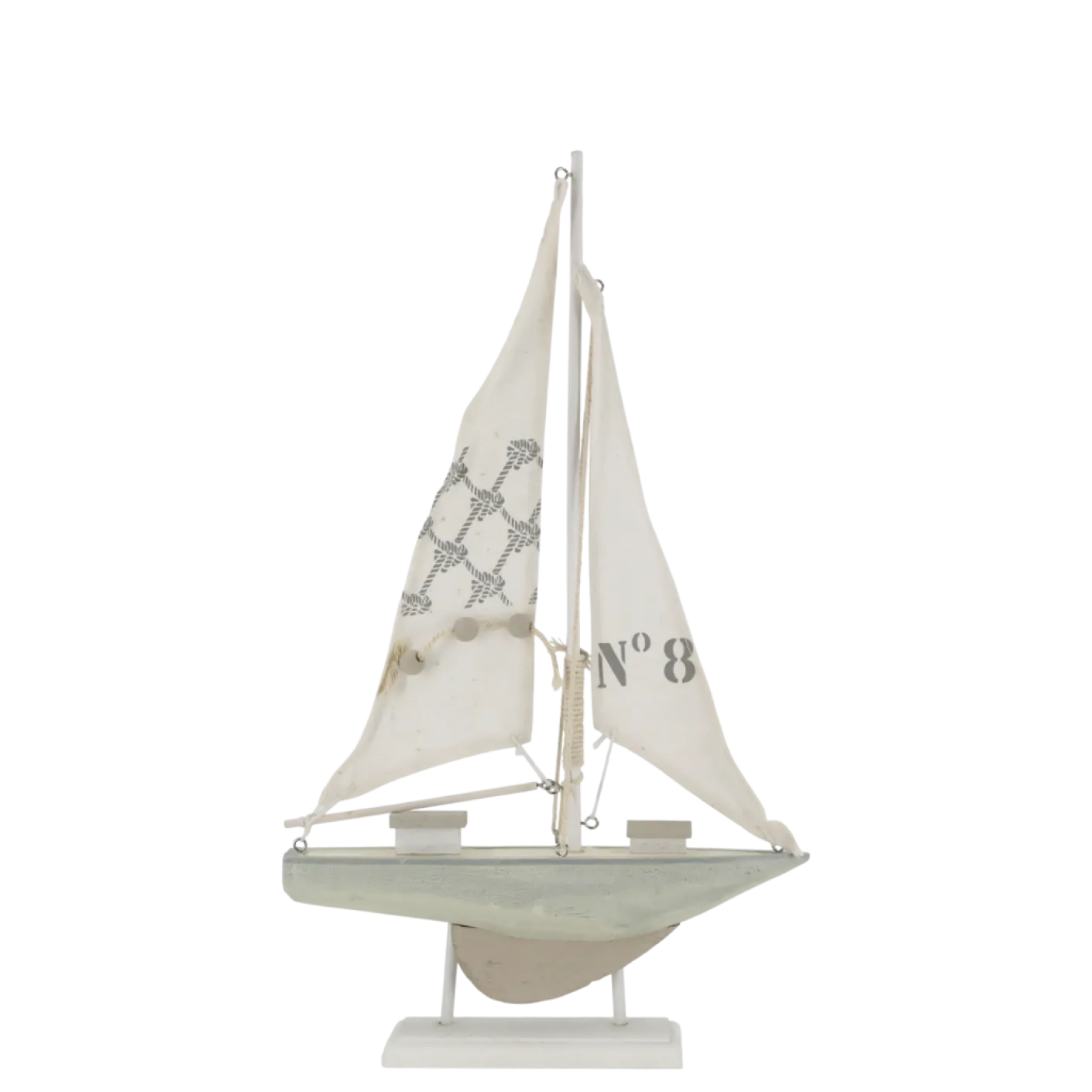 Segelboot auf Fuß creme