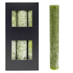 Stabkerze moosgrün XL