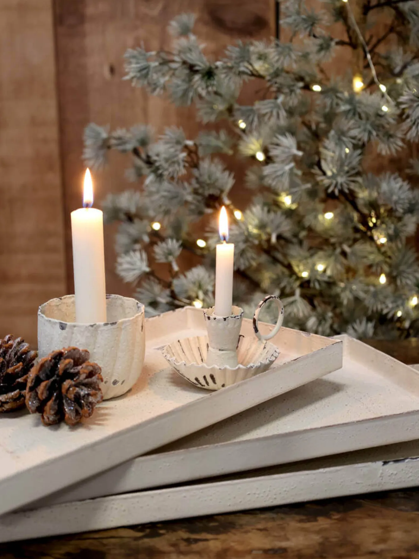 Tablett antique creme