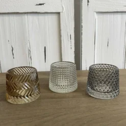 Teelichthalter Glas