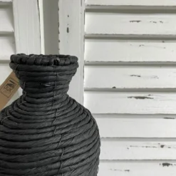 Vase Natur Papierseil