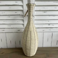 Vase Natur Papierseil