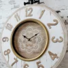 Wanduhr antique creme