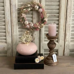 WARLY Vase Deko hellrosa